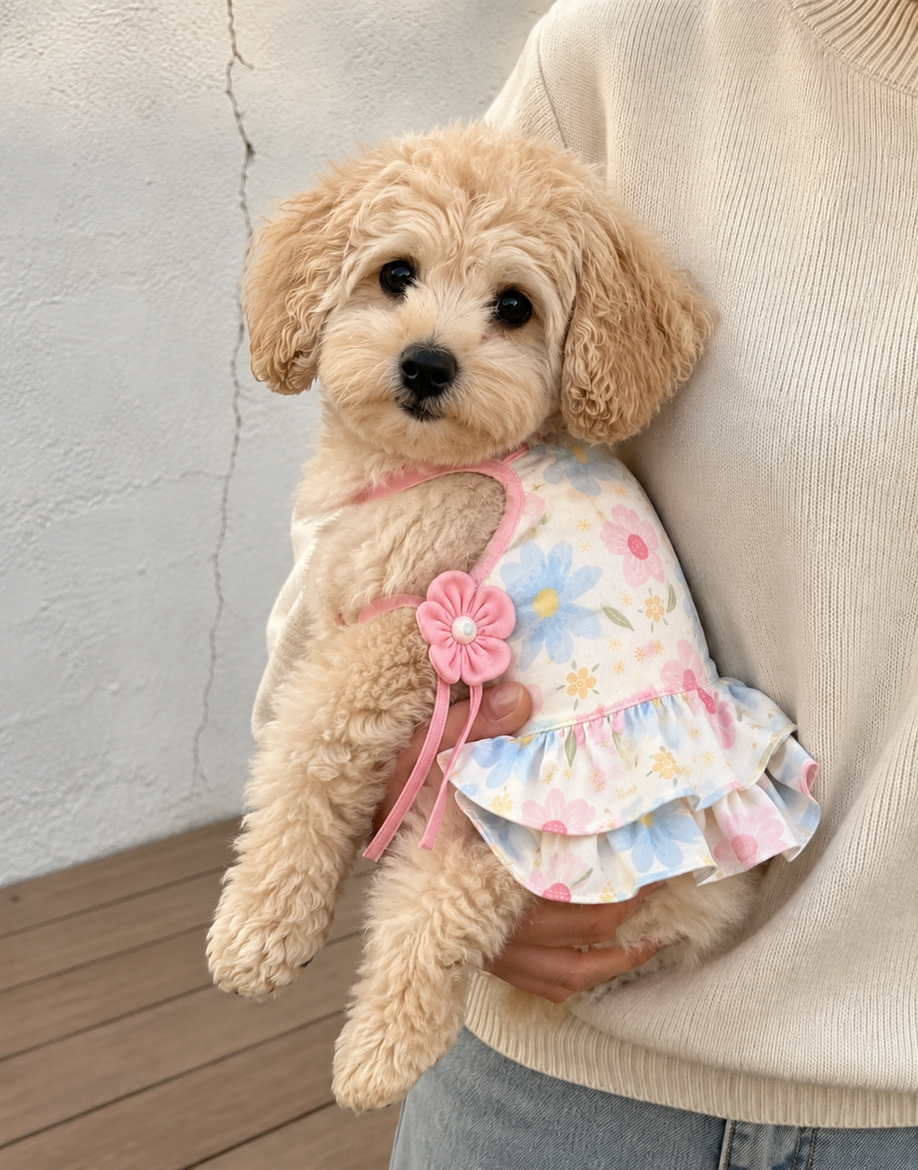 Floral Bloom Dog Strap Dress