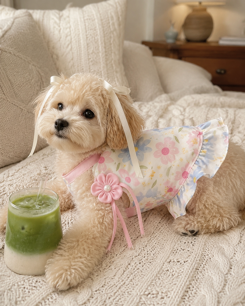 Floral Bloom Dog Strap Dress