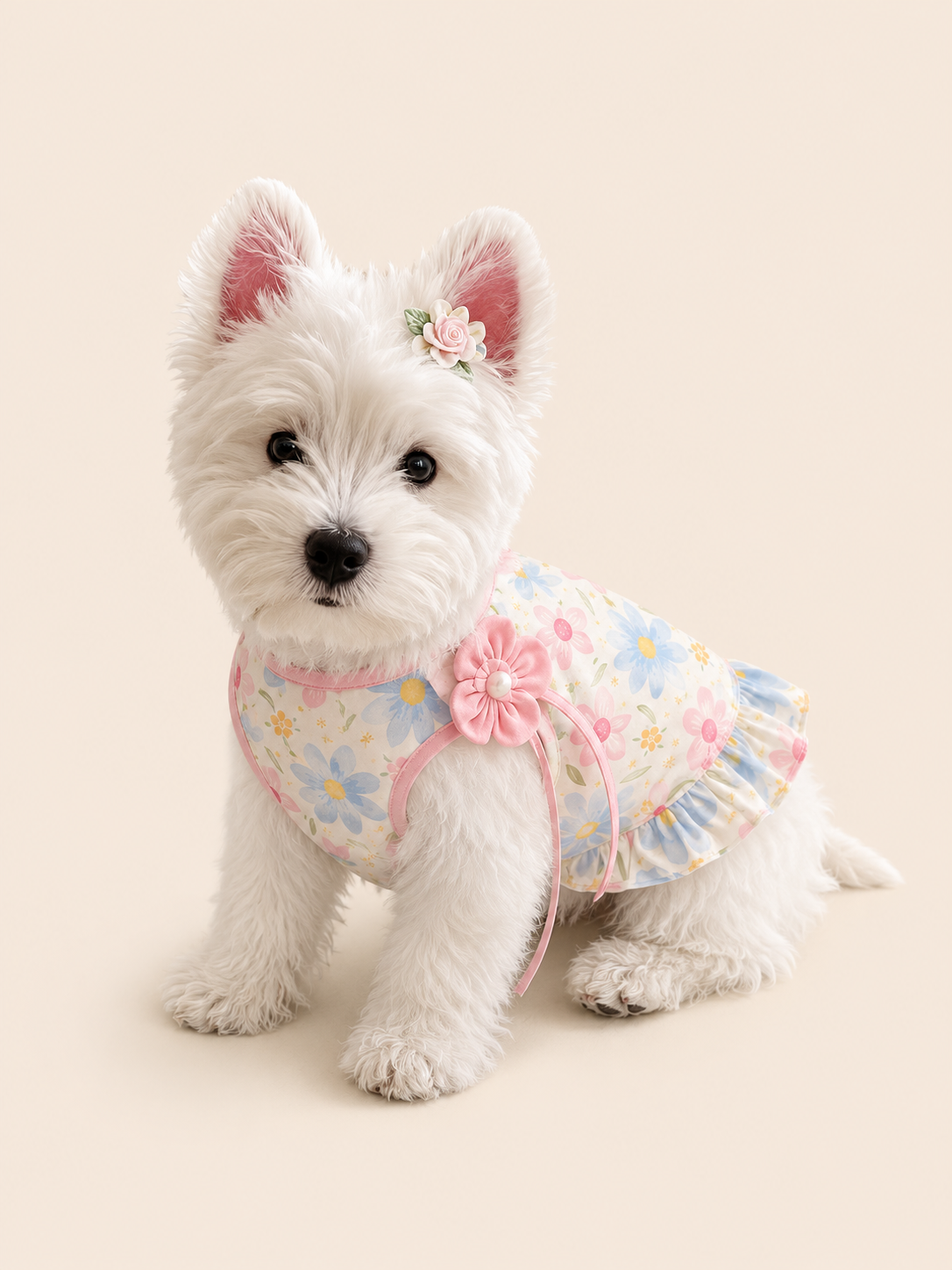Floral Bloom Dog Strap Dress