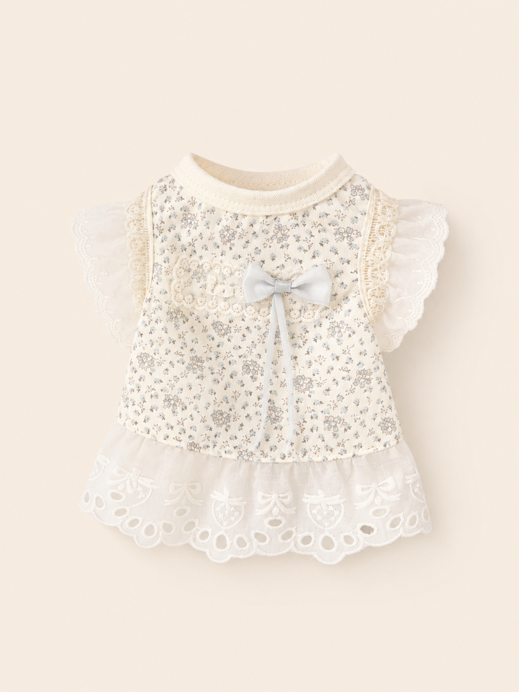 Vintage Floral Princess Dog Vest – Sweet Daisy Lace Pet Shirt