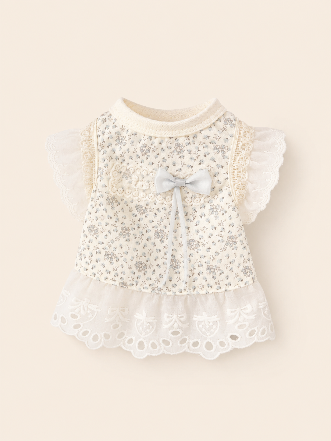 Vintage Floral Princess Dog Vest – Sweet Daisy Lace Pet Shirt