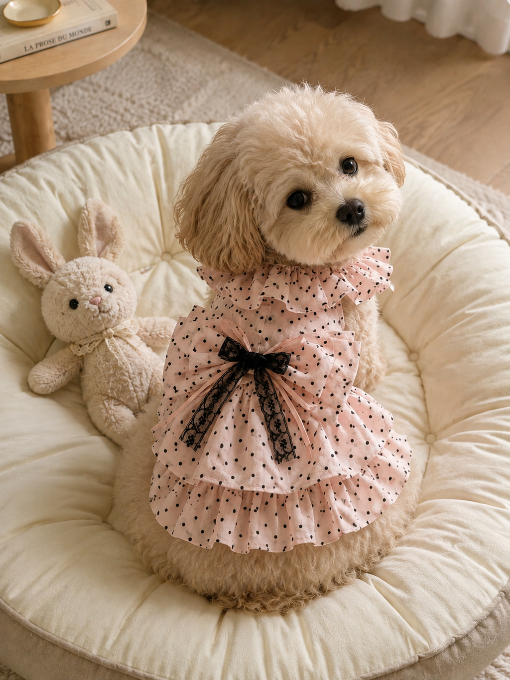 Polka Dot Princess Bow Strap Dress