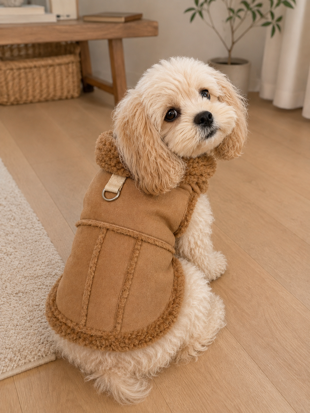 Fleece Vest with Built-in Harness Ring