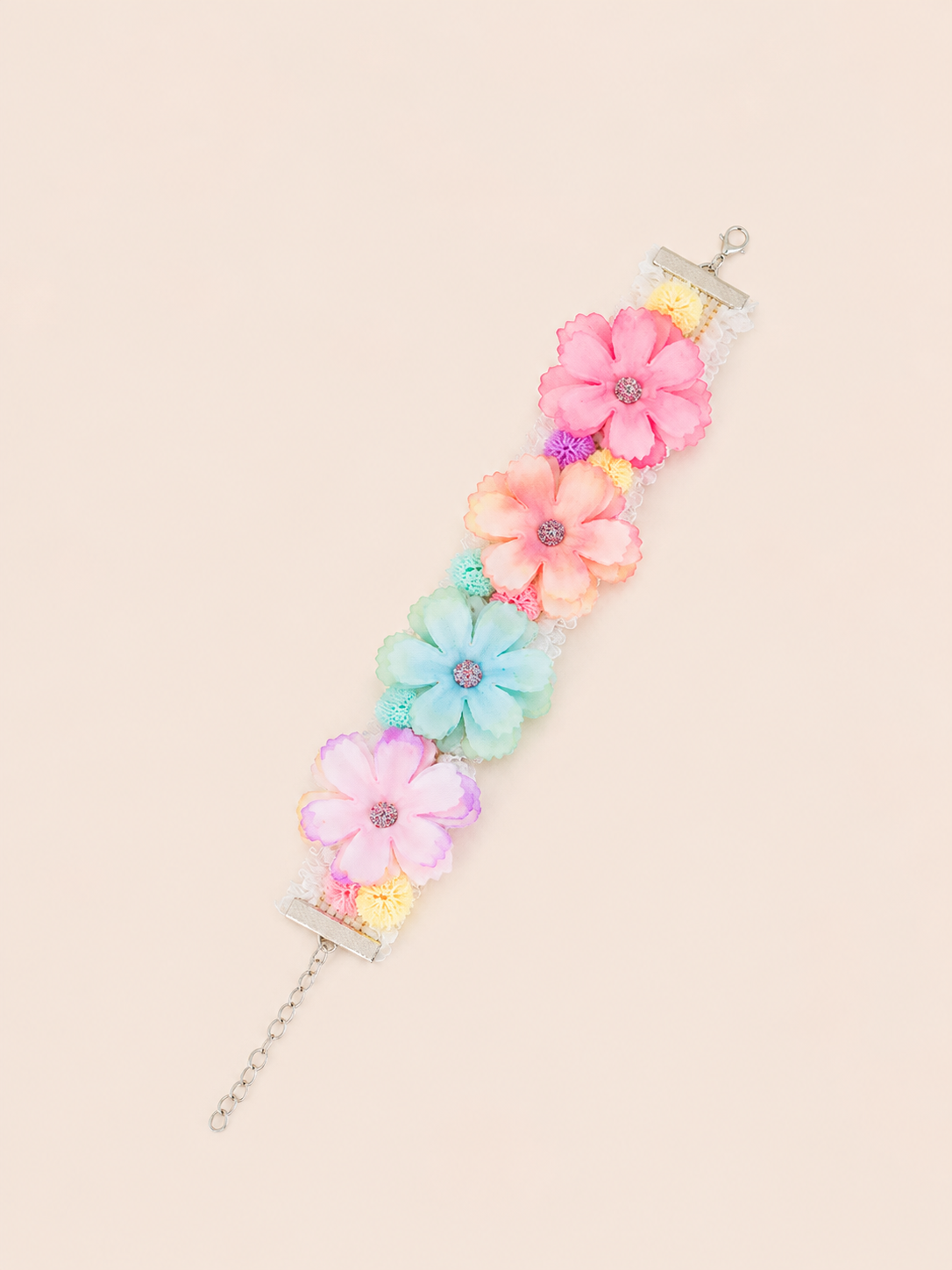 Pastel Flower Pet Collar | Kawaii Adjustable Cat & Dog Floral Bib