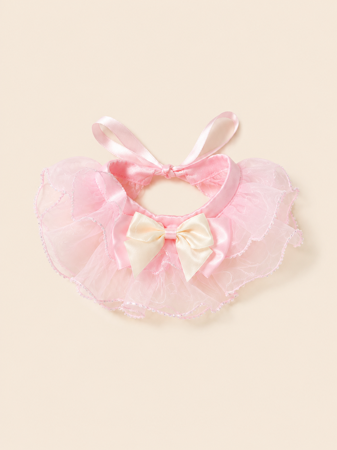 Dreamy Fairytale Bow Pet Bib Collar