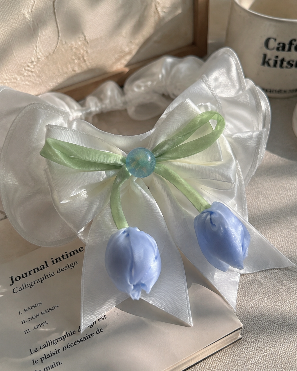 Fairy Blue Lily of the Valley Pet Collar