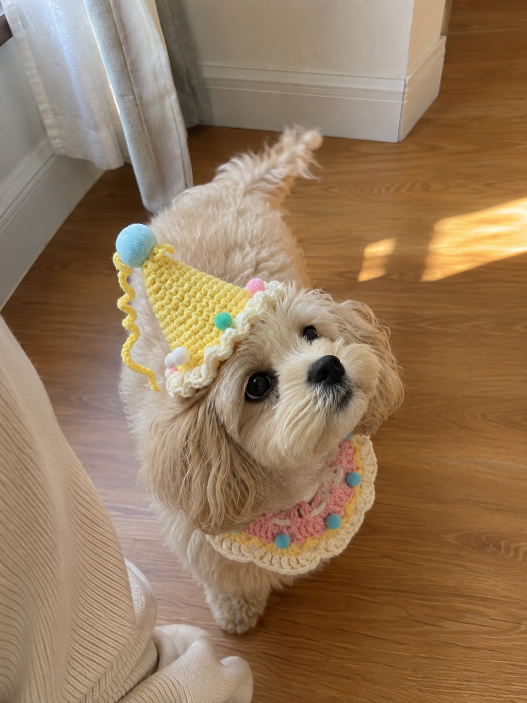 Little Sprinkle Crochet Hat & Bib Set 🍬