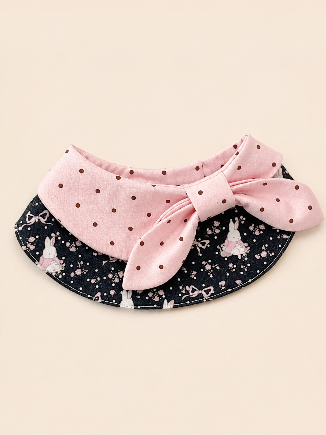 Rosy Bow French Pet Bib 🎀