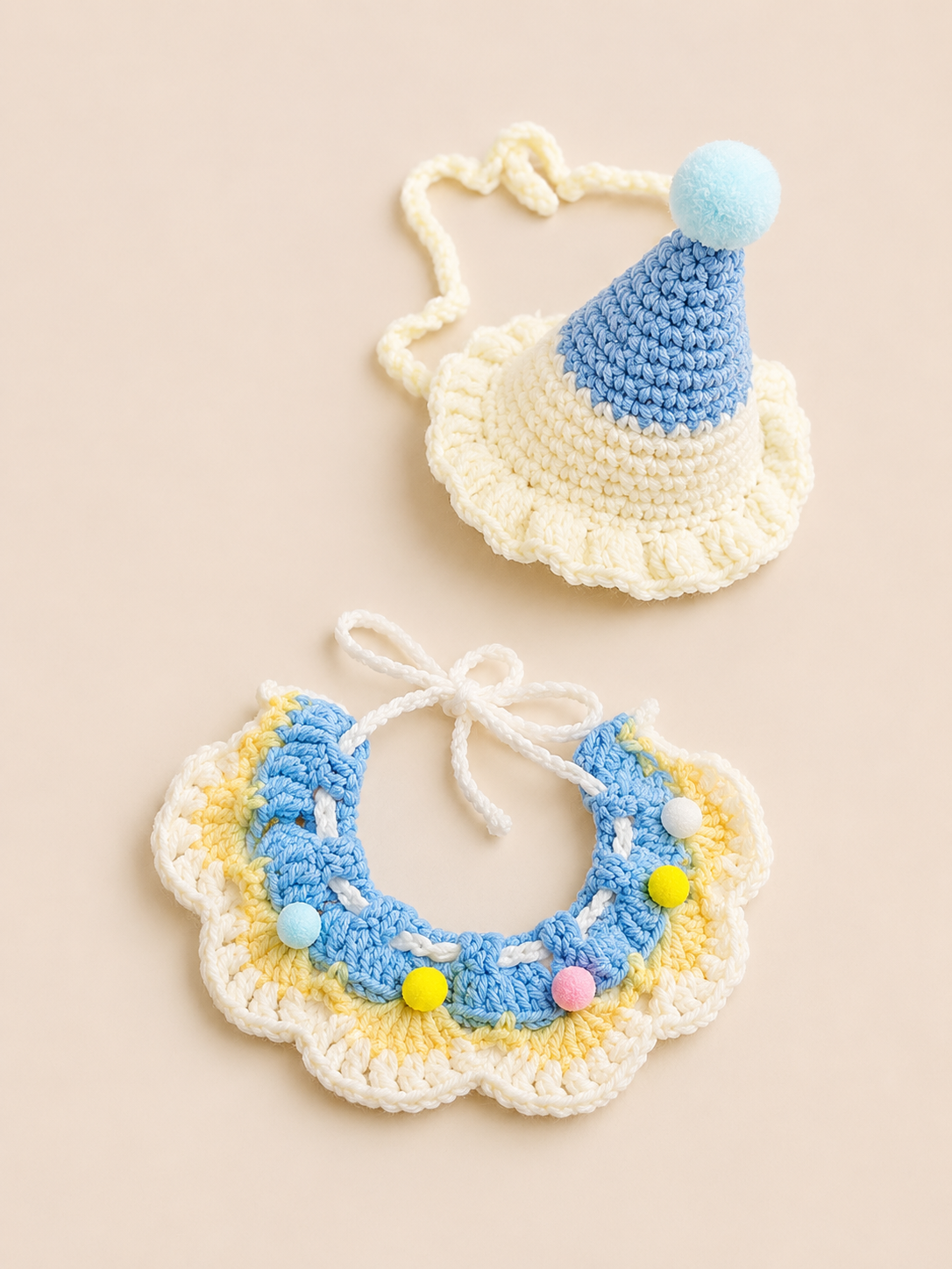 Little Sprinkle Crochet Hat & Bib Set 🍬
