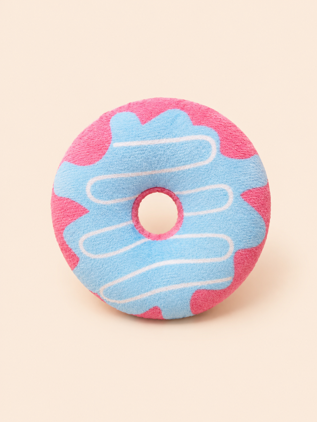Plush Squeaky Donut Toy