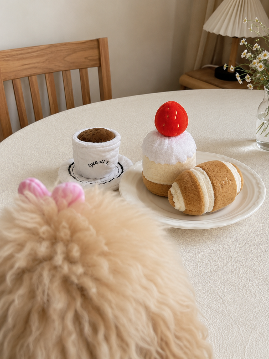 Pawfect Afternoon Tea Squeak & Snuffle Toy Set